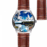 Thumbnail for Amazing Scenary & Sea Planes Designed Fashion Leather Strap Watches