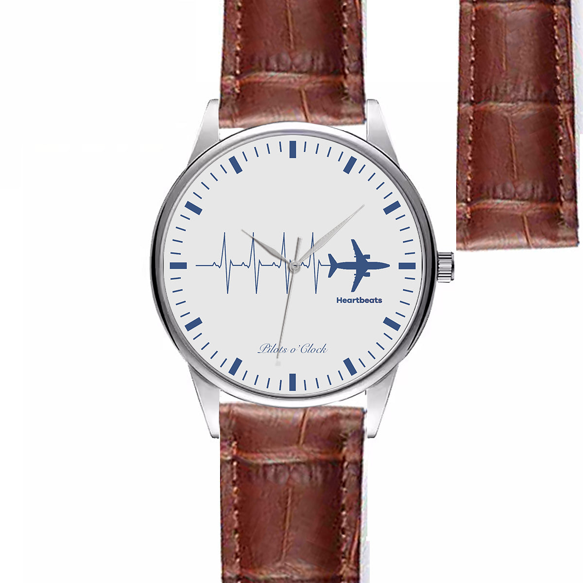 Aviation Heartbeats Designed Fashion Leather Strap Watches
