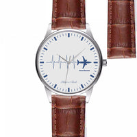 Thumbnail for Aviation Heartbeats Designed Fashion Leather Strap Watches