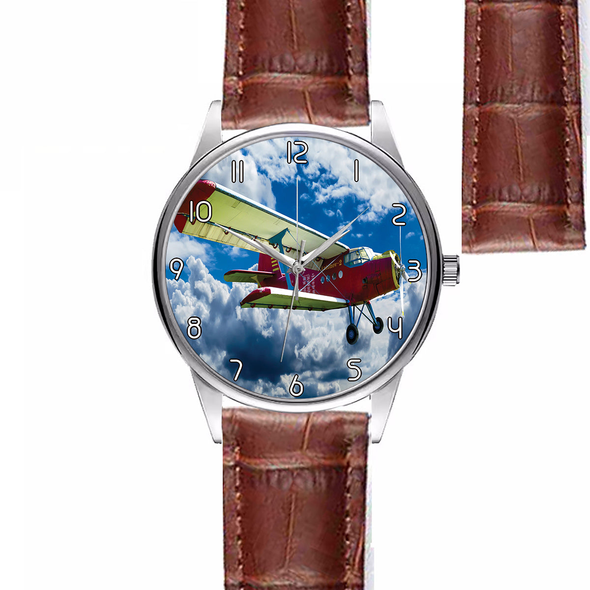 Beautiful Clouds & Antonov-2 Designed Fashion Leather Strap Watches