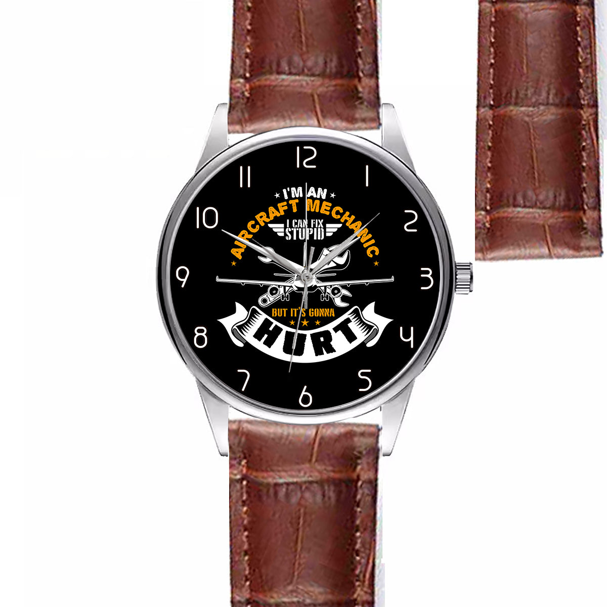 I'm an Aircraft Mechanic Designed Fashion Leather Strap Watches