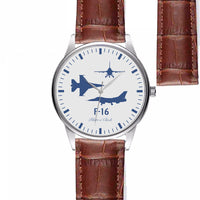 Thumbnail for Fighting Falcon F-16 (Special) Designed Fashion Leather Strap Watches
