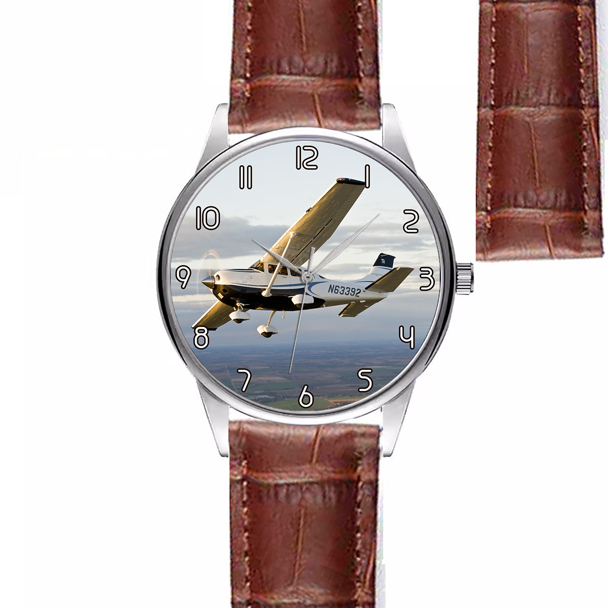 Cruising Cessna Designed Fashion Leather Strap Watches