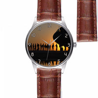 Thumbnail for Band of Brothers Theme Soldiers Designed Fashion Leather Strap Watches