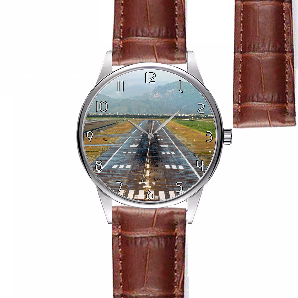 Mountain View and & Runway Designed Fashion Leather Strap Watches