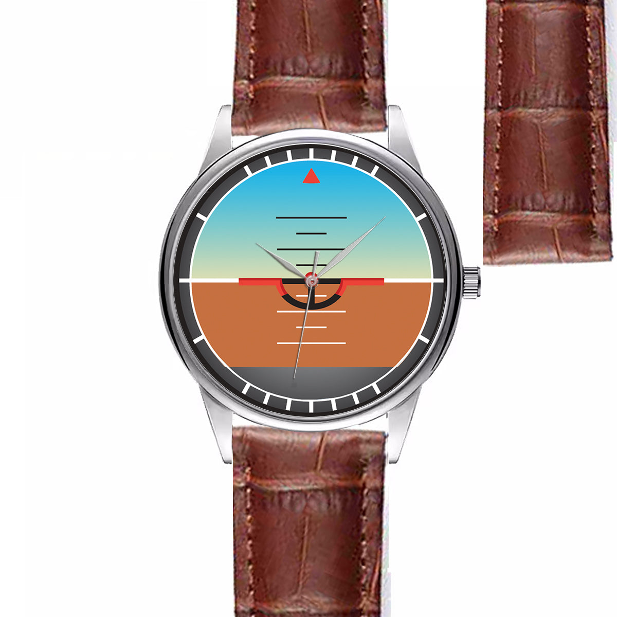 Gyro Horizon Designed Fashion Leather Strap Watches