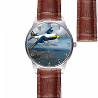 Thumbnail for Blue Angels & Bridge Designed Fashion Leather Strap Watches