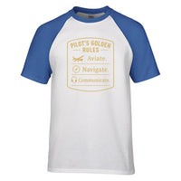 Thumbnail for Pilot's Golden Rules Designed Raglan T-Shirts