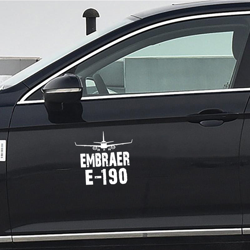 Embraer E-190 & Plane Designed Car Sticker