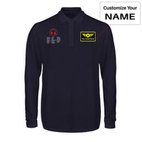 Thumbnail for Aviation Alphabet 3 Designed Long Sleeve Polo T-Shirts