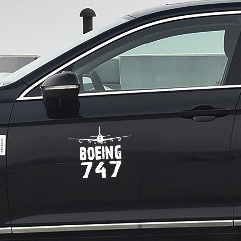Boeing 747 & Plane Designed Car Sticker