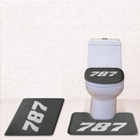 Thumbnail for 787 Flat Text Designed Toilet Seat Cover Three-piece Set
