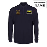 Thumbnail for Retired Pilot & Coctails Designed Long Sleeve Polo T-Shirts