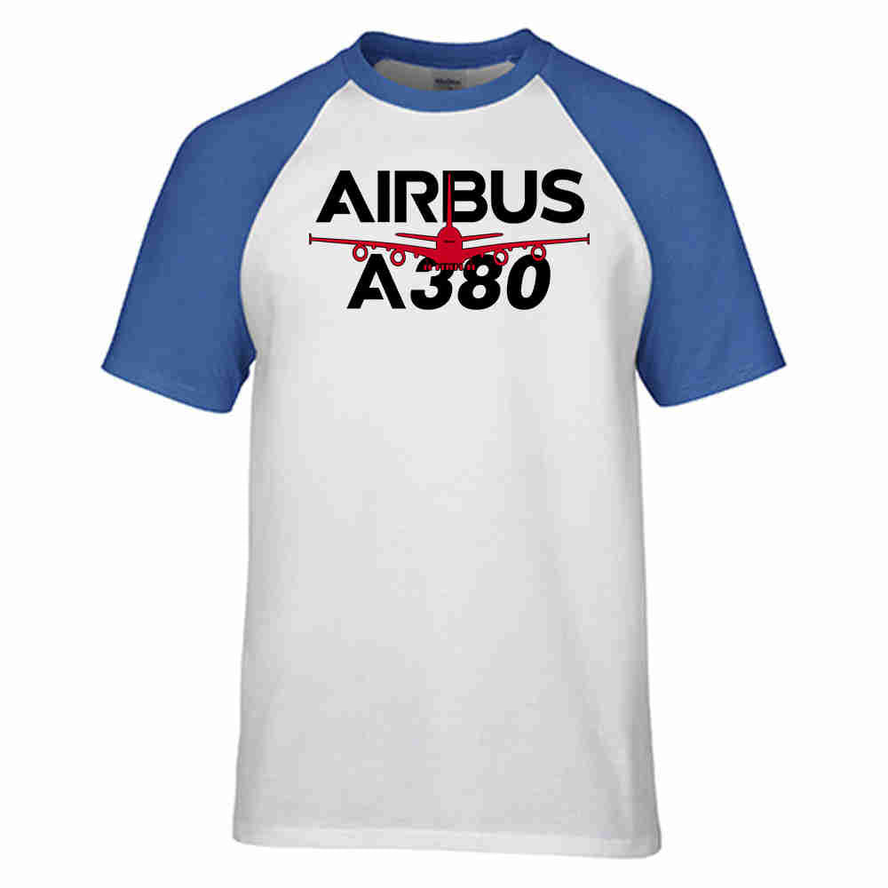 Amazing Airbus A380 Designed Raglan T-Shirts