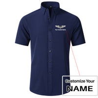 Thumbnail for Custom Name (Military Badge) Design Super Quality Short Sleeve Shirts