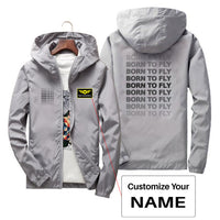 Thumbnail for Born To Fly Opacity Designed Thin Windbreaker Jackets