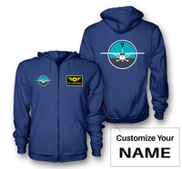 Thumbnail for Cessna & Gyro Designed Zipped Hoodies