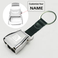Thumbnail for United Airlines Designed Airplane Seat Belt Key Chains