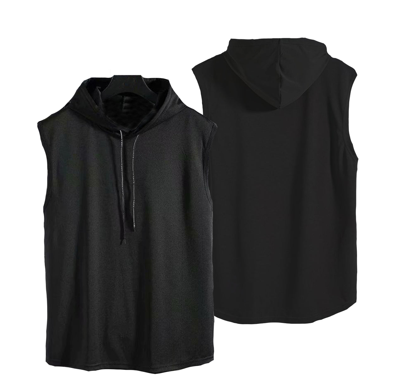 NO Designed Hooded Tank Tops