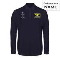 Thumbnail for Trust Me I'm a Pilot 2 Designed Long Sleeve Polo T-Shirts