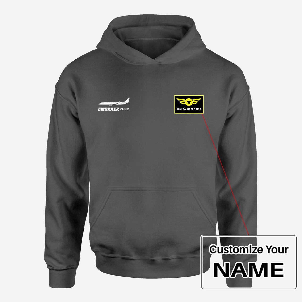 The Embraer ERJ-190 Designed Hoodies