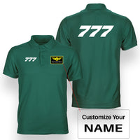 Thumbnail for 777 Flat Text Designed Double Side Polo T-Shirts