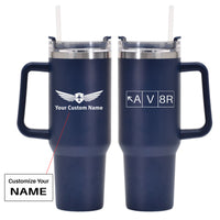 Thumbnail for AV8R Designed 40oz Stainless Steel Car Mug With Holder