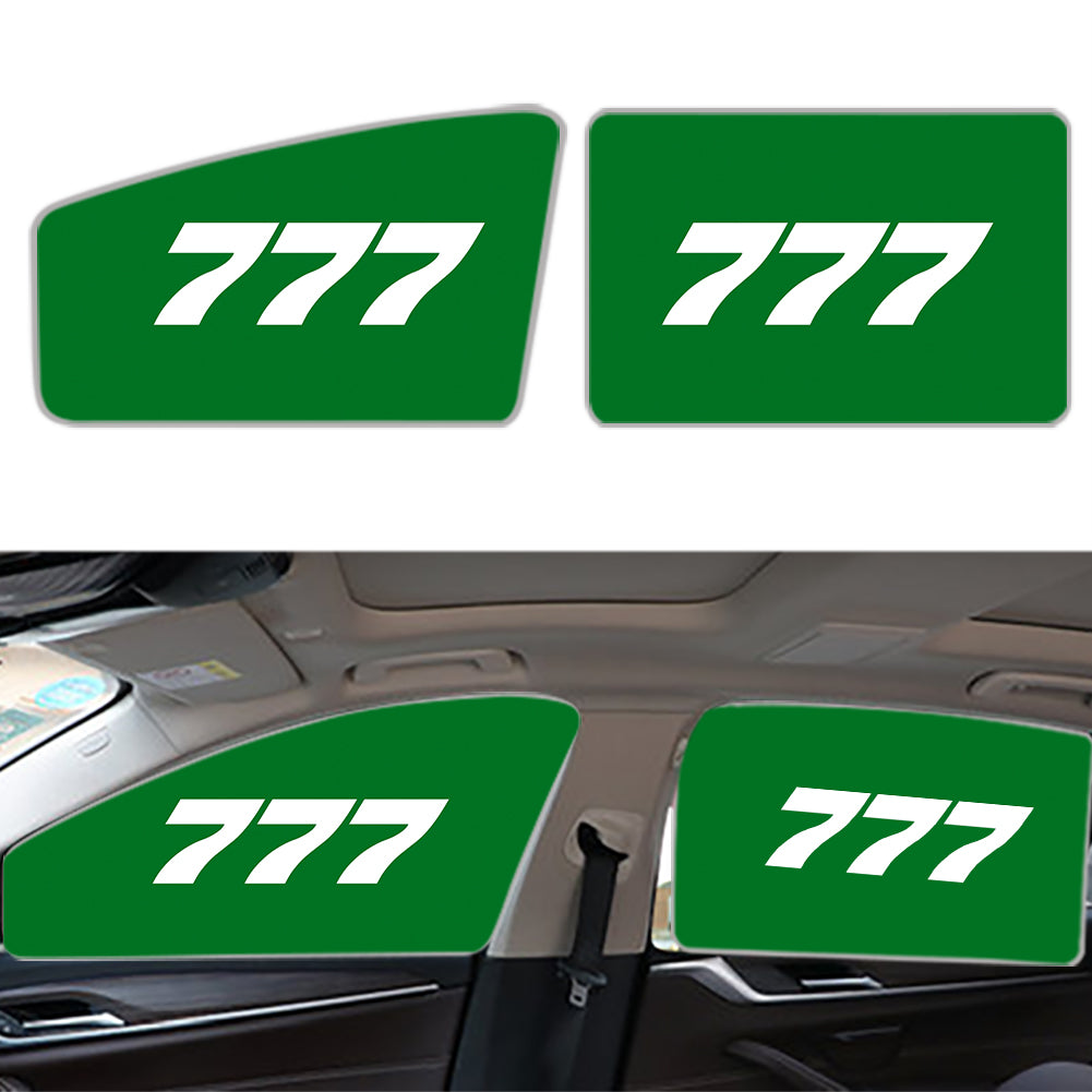 777 Flat Text Designed Car Sun Shade (Side window)