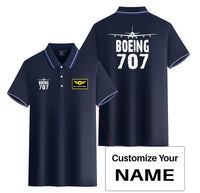 Thumbnail for Boeing 707 & Plane Designed Stylish Polo T-Shirts (Double-Side)