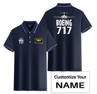 Thumbnail for Boeing 717 & Plane Designed Stylish Polo T-Shirts (Double-Side)