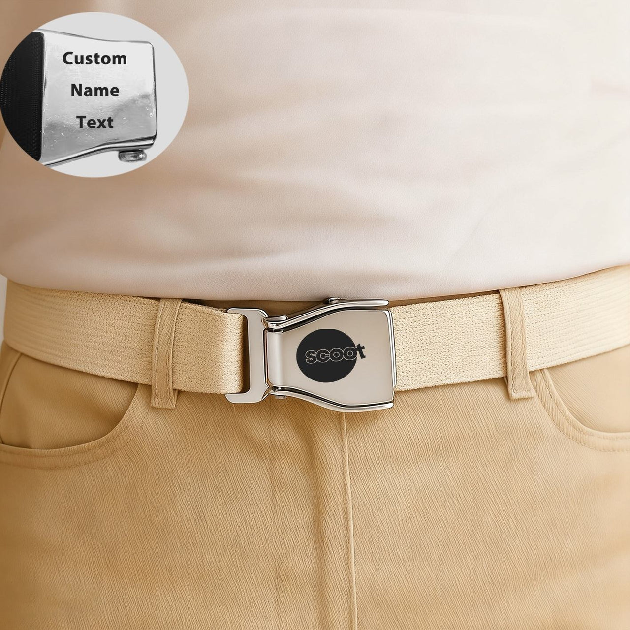 Scoot Airlines Designed Fashion Airplane Seat Belts