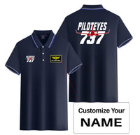 Thumbnail for Amazing Piloteyes737 Designed Stylish Polo T-Shirts (Double-Side)