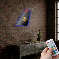 Thumbnail for Royal Jordanian Designed Metal Wall LED Aircraft Tail
