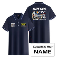 Thumbnail for Boeing 747 & PW4000-94 Engine Designed Stylish Polo T-Shirts (Double-Side)