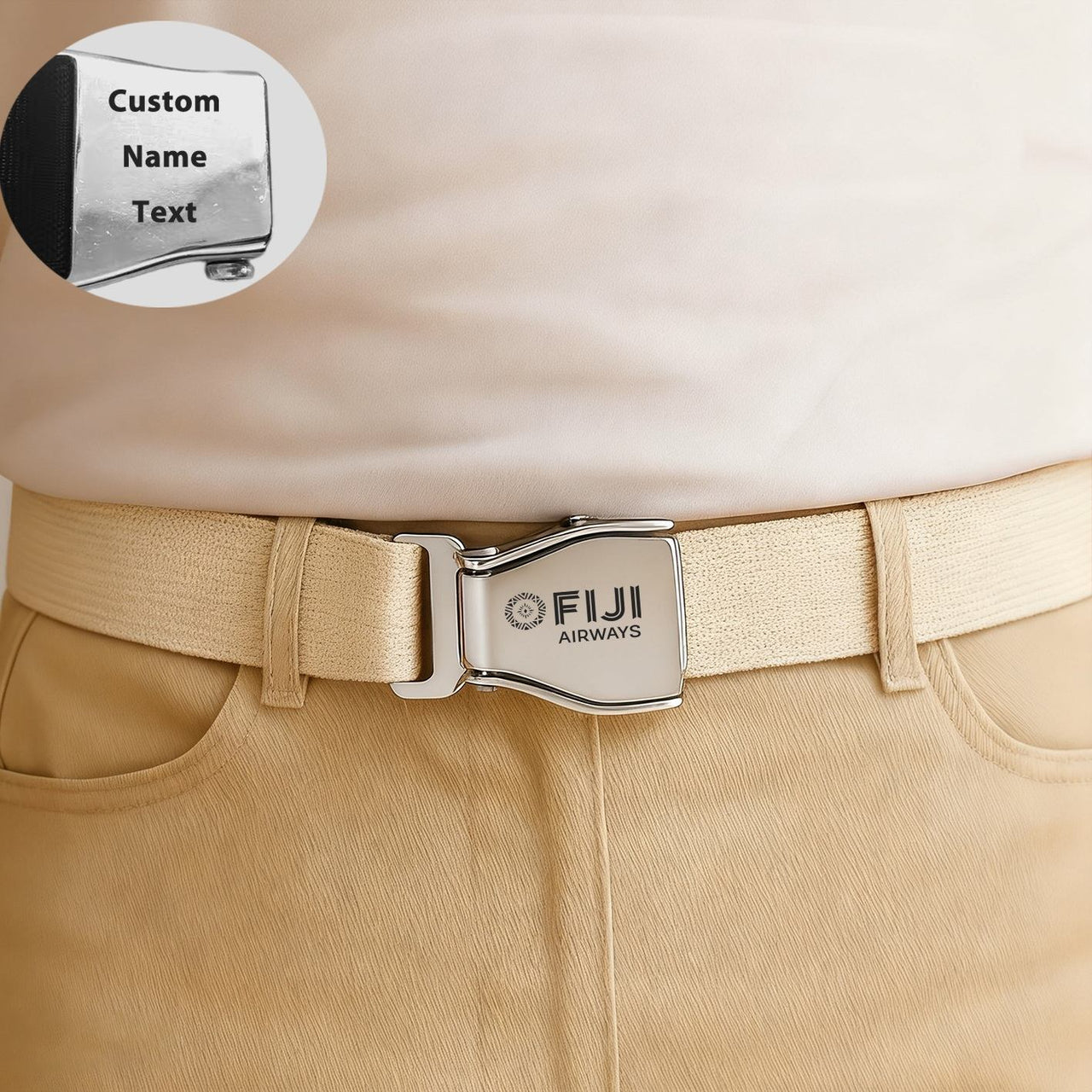 Fiji Airways Airlines Designed Fashion Airplane Seat Belts