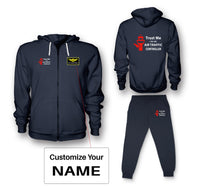 Thumbnail for Trust Me I'm an Air Traffic Controller Designed Zipped Hoodies & Sweatpants Set