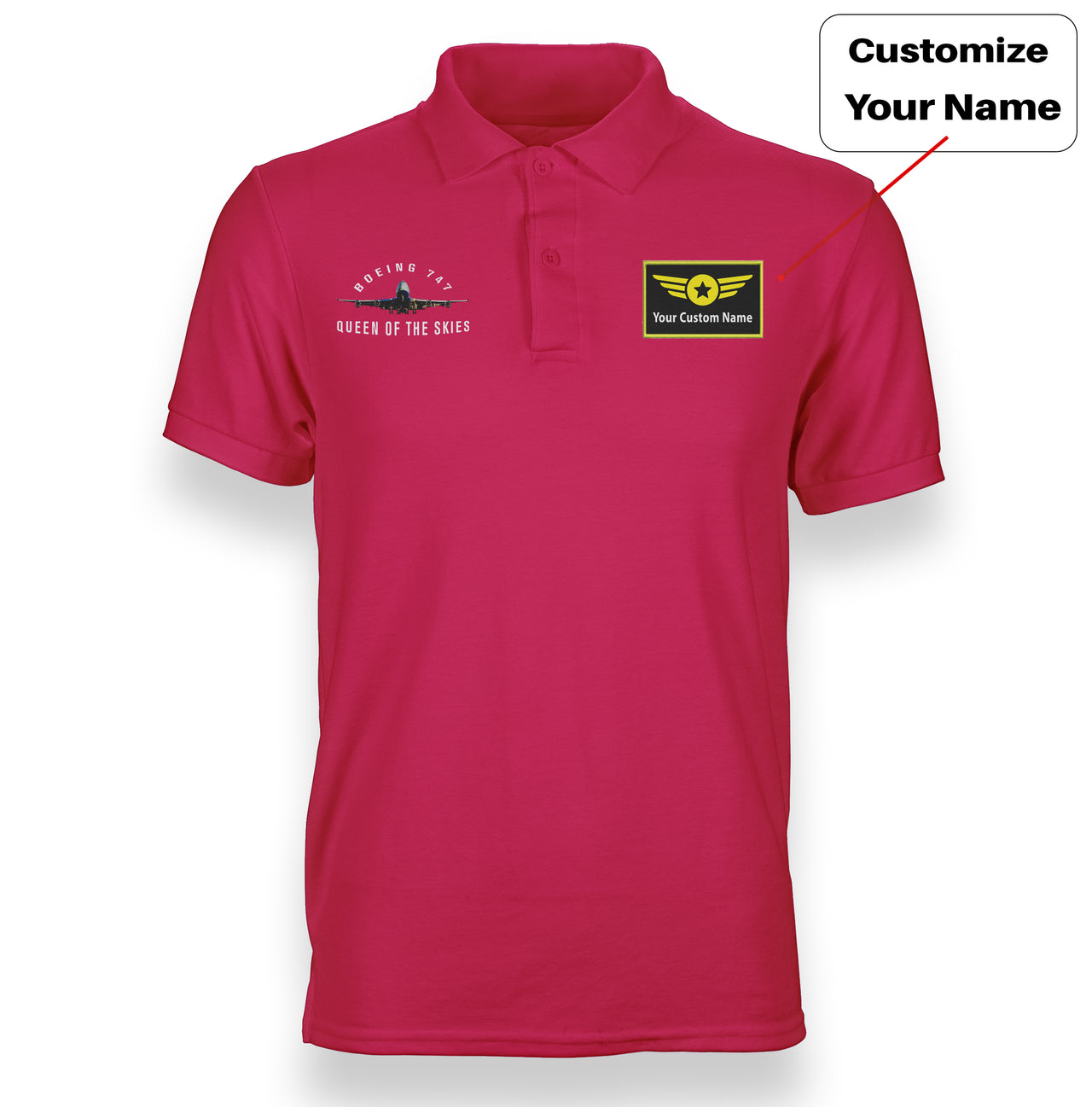 Boeing 747 Queen of the Skies Designed "WOMEN" Polo T-Shirts