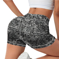 Thumbnail for Dark Coloured Airplanes Designed Women Yoga Shorts Pants