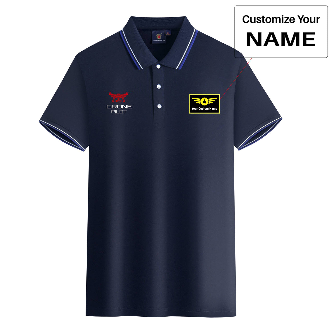 Drone Pilot Designed Stylish Polo T-Shirts