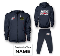 Thumbnail for Amazing 737 Max Designed Zipped Hoodies & Sweatpants Set