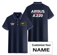 Thumbnail for Amazing Airbus A220 Designed Stylish Polo T-Shirts (Double-Side)