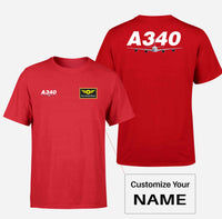 Thumbnail for Super Airbus A340 Designed Double-Side T-Shirts