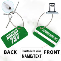 Thumbnail for Amazing Boeing 737 Designed Fashion Metal Luggage Tags