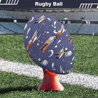 Thumbnail for Spaceship & Stars Designed Rugby