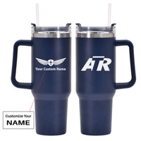 Thumbnail for ATR & Text Designed 40oz Stainless Steel Car Mug With Holder