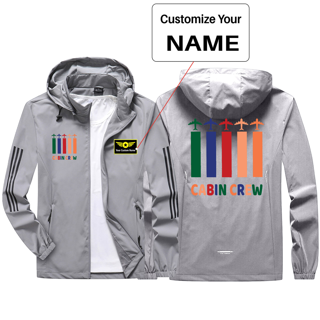 Colourful Cabin Crew Sport & Running Jackets