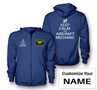 Thumbnail for Aircraft Mechanic Designed Zipped Hoodies