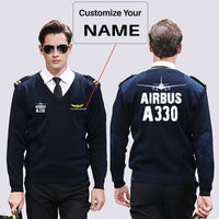 Thumbnail for Airbus A330 & Plane Designed Wool Pilot Sweaters
