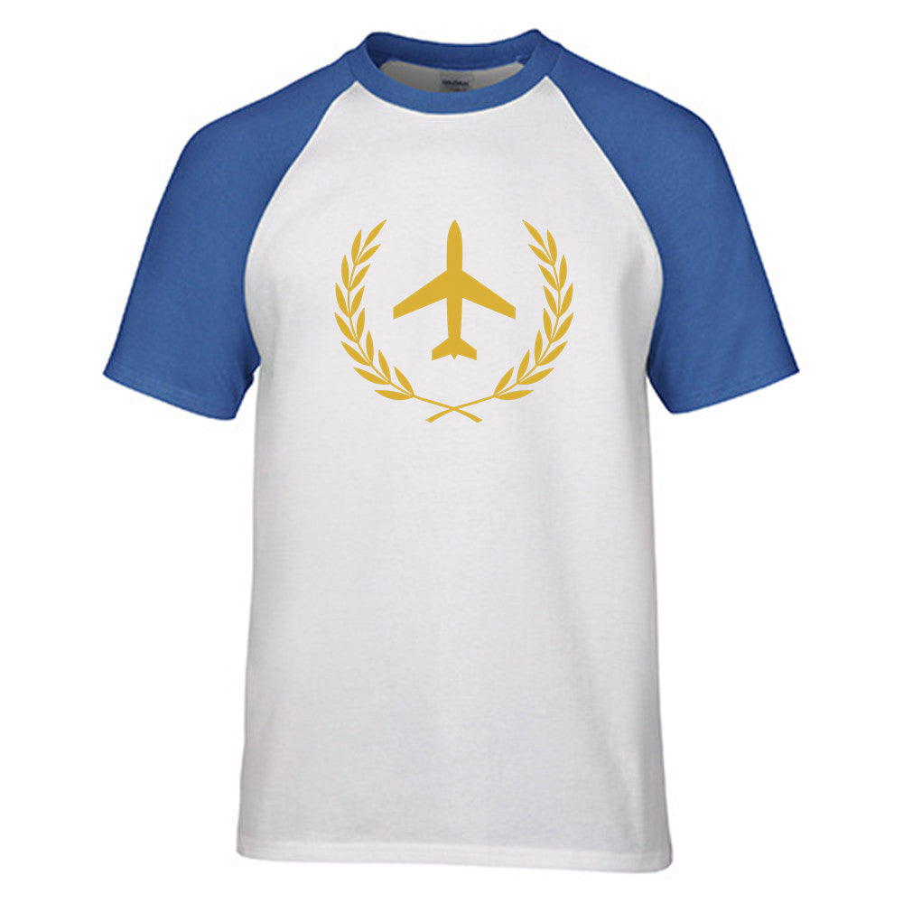 Leaf & Airplane Designed Raglan T-Shirts