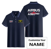 Thumbnail for Amazing Airbus A320neo Designed Stylish Polo T-Shirts (Double-Side)